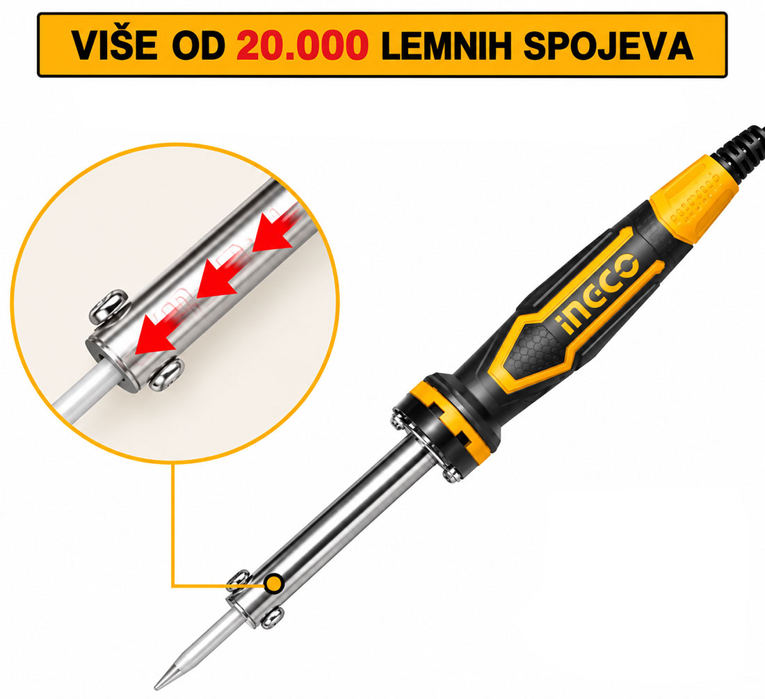 UN17730 Električno lemilo 60W - SI0268 INGCO