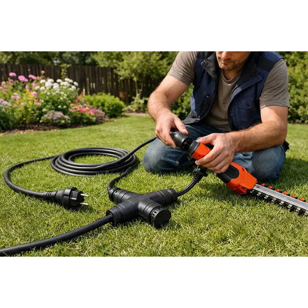 UN17005 Kabel produžni vrtni trostruki 3m IP44