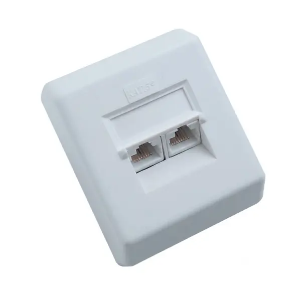UN10527 Utičnica Cat6 2xRJ45 nadžbukna
