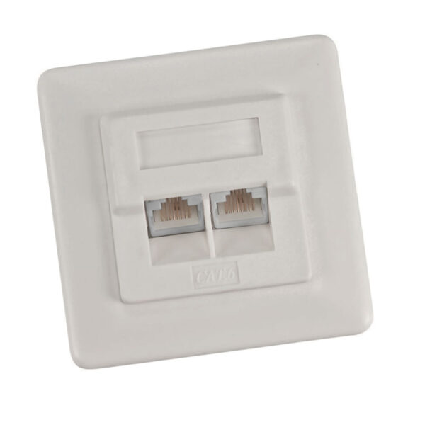 UN14239 Utičnica Cat6 2xRJ45 FTP p/ž