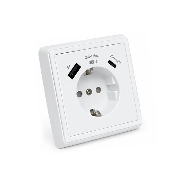 UN17921 WLT 1238LT Utičnica shuko USB A+C