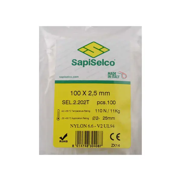 UN11250 V10025 Vezica PVC za označavanje 100x2,5 /100