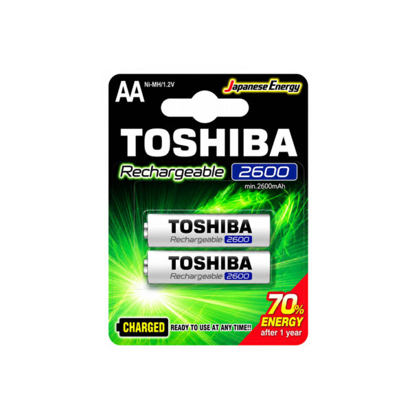 Baterija 'Toshiba' 2600mAh AA 2kom blister NiMH Punjiva / Rechargeable