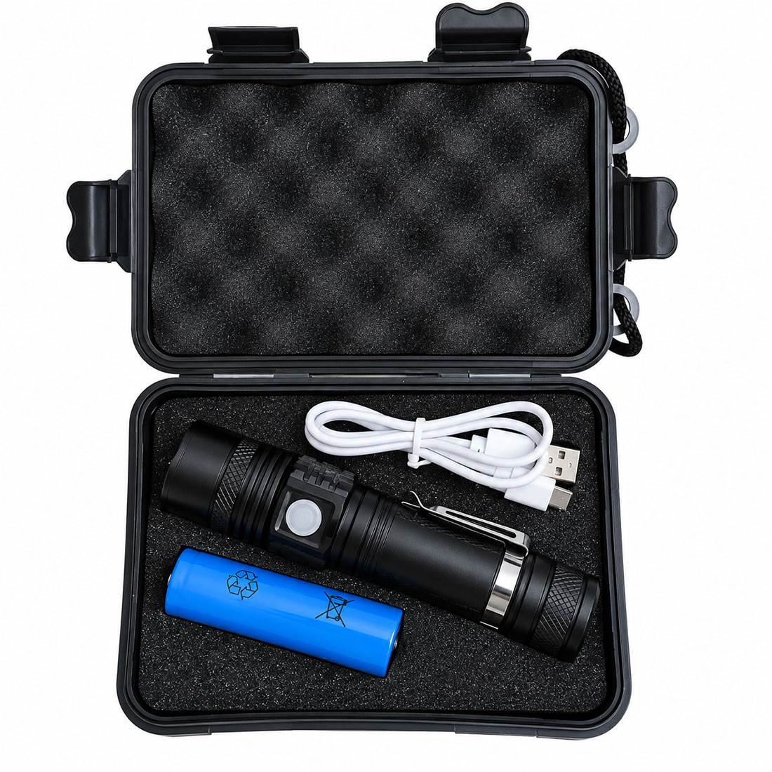 UN17785 Baterijska svjetiljka military-telescopic 200 USB