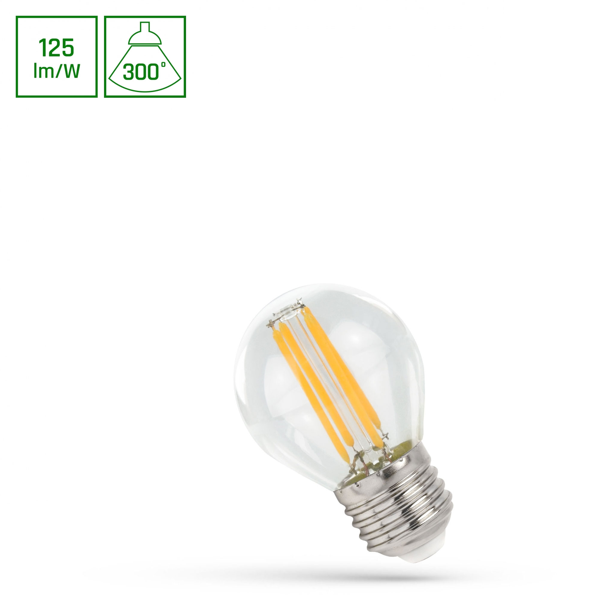 UN18549 LED E-27  4W G45 3000K Spectrum FLM