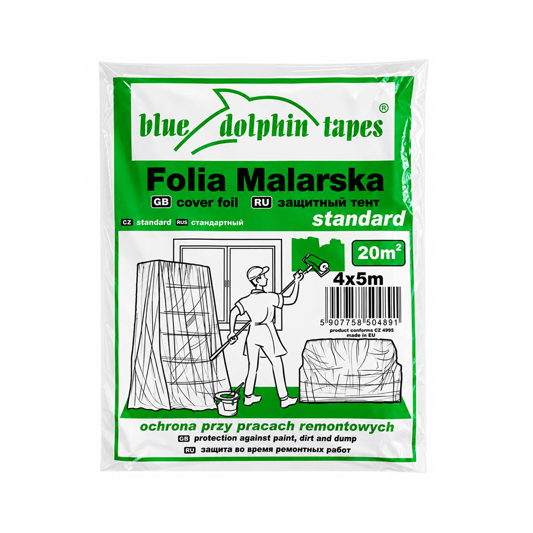 UN17135 BD Folija pokrivna 4 m x 5 m  Standard 12-1-01-EN