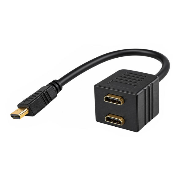 HDMI Kabel Adapter 1080p M–2xŽ 25 cm