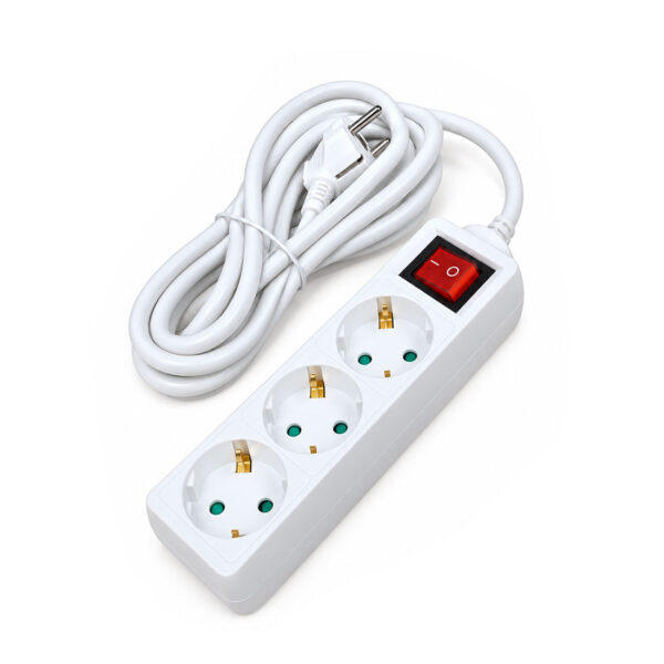 Produžne priključnica 3 utičnice, 1,5m kabel + prekidač