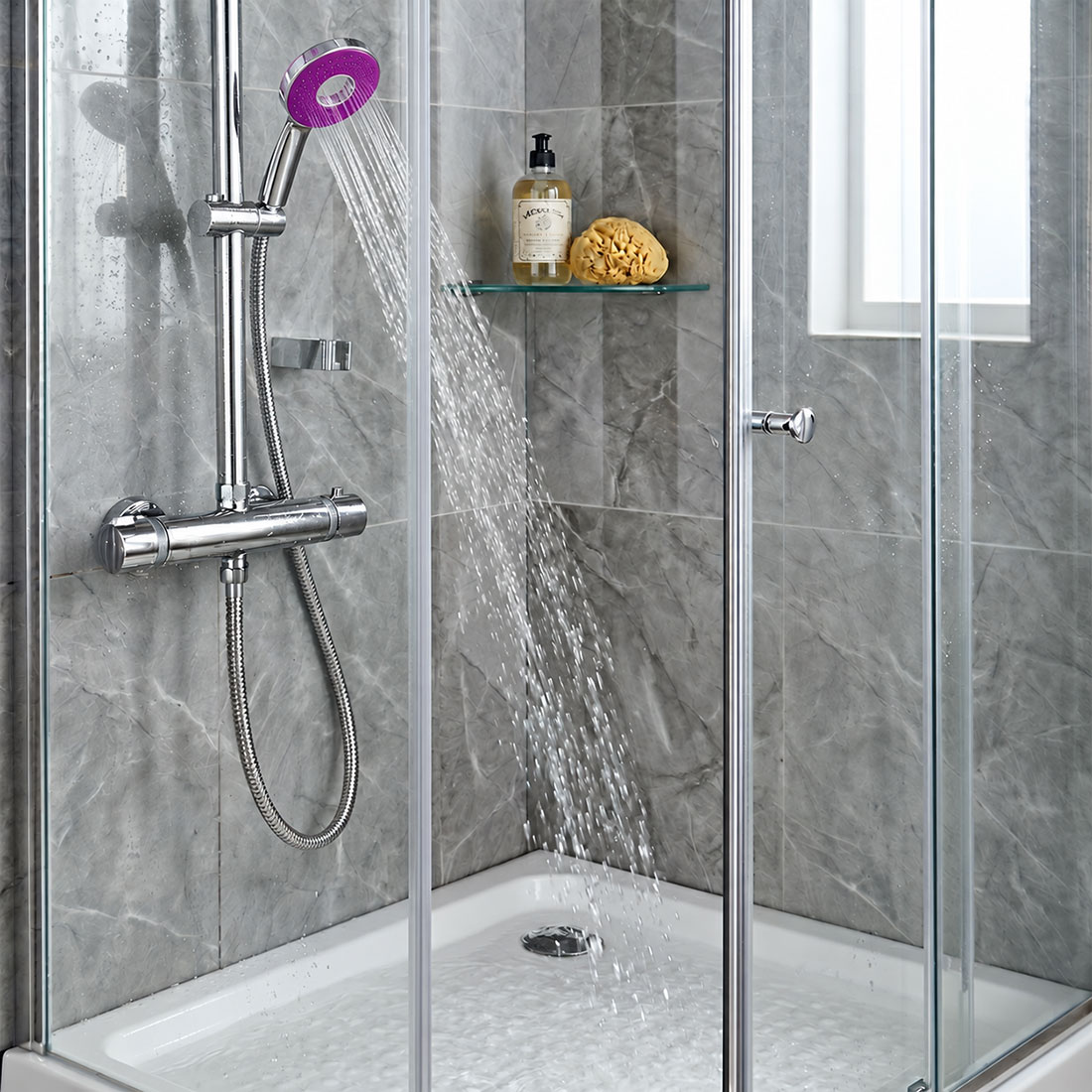 UN17308 Ručka za tuš cartwheel purple 100