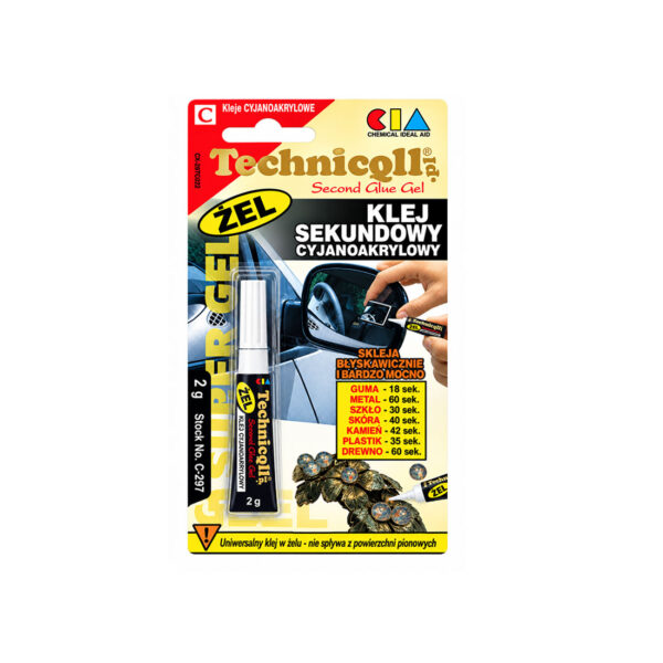 Technicqll C-297 Ljepilo Cijanoakrilatno SEKUND Gel 2g