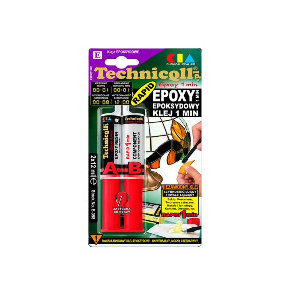 Technicqll E-358 Ljepilo Epok Bezbojno 2x12ml