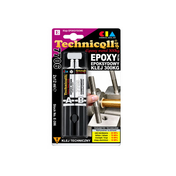 UN16300 Technicqll E-396 Ljepilo Epok Metal 300kg  2x12ml