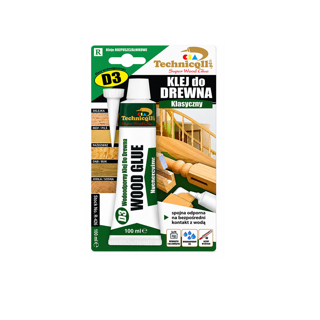 UN16335 Technicqll R-426  Ljepilo za drvo D3 100ml