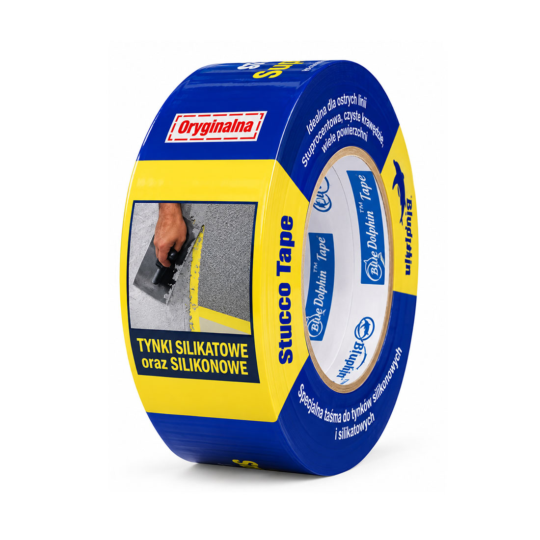 UN17117 BD Traka za betoniranje grube površine super jaka 48 mm x 50 m DTPRY-28105 ŽUTA