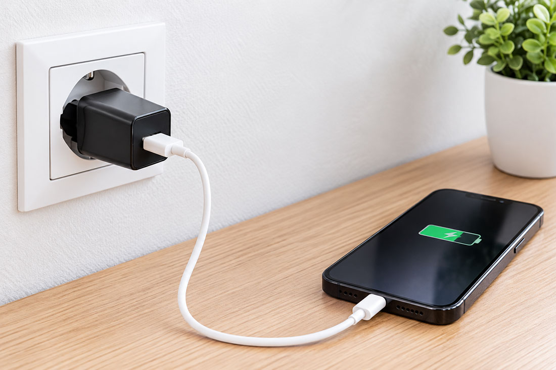 UN17661 USB punjač 230V / 5V, 2A crni