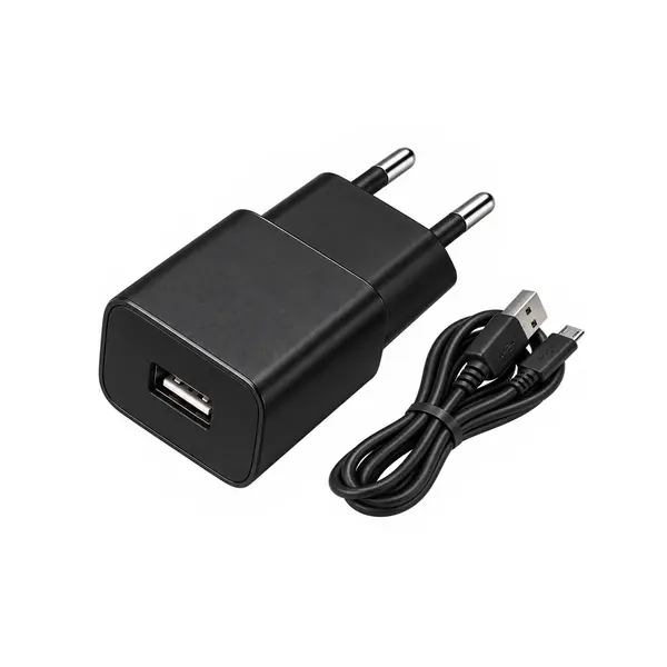 MXTC-01 black USB punjač 230V / 5V, 2.1A crni sa micro USB kabelom